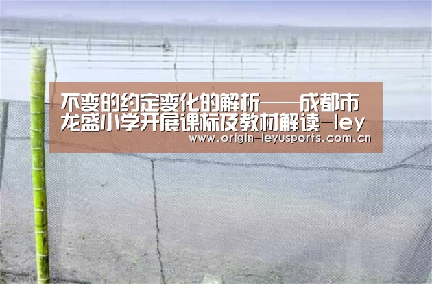 不变的约定变化的解析——成都市龙盛小学开展课标及教材解读-leyu(图2) 中国站入口